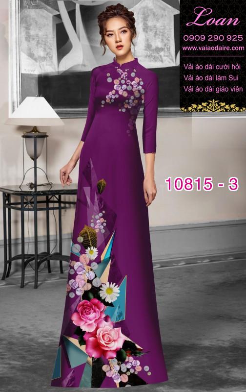 Vải áo dài hoa 3D Vải áo dài hoa 3D