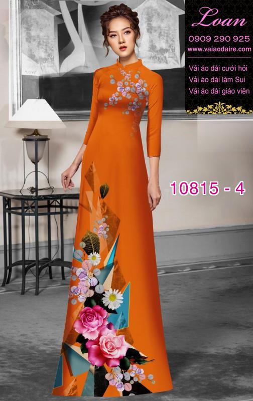 Vải áo dài hoa 3D Vải áo dài hoa 3D