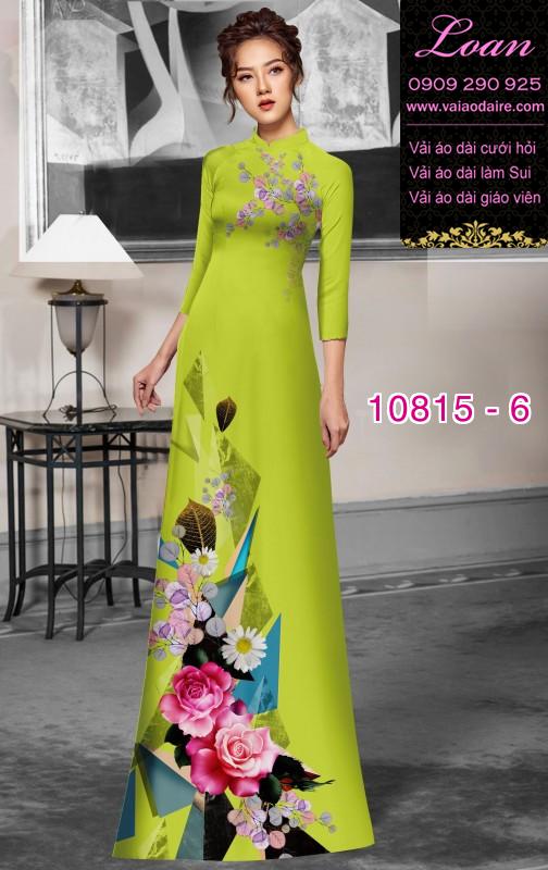 Vải áo dài hoa 3D Vải áo dài hoa 3D