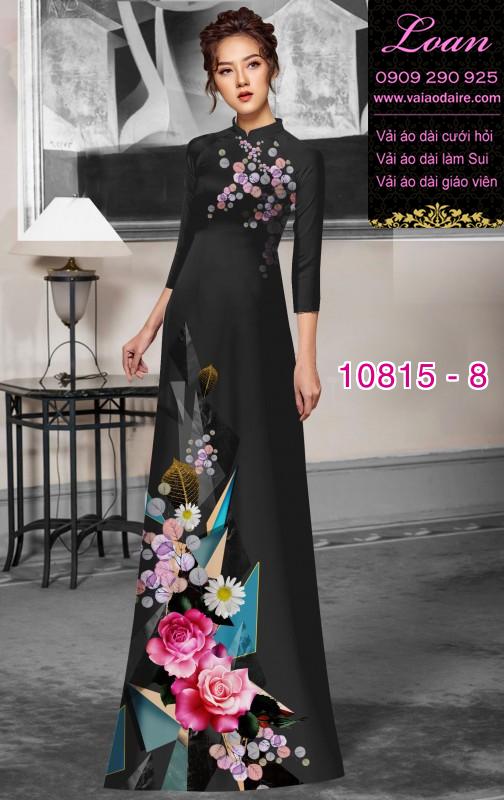 Vải áo dài hoa 3D Vải áo dài hoa 3D