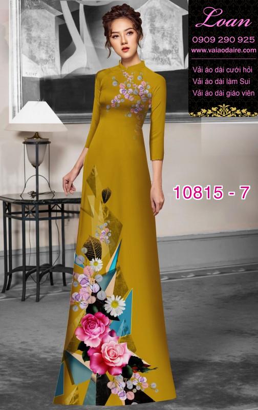 Vải áo dài hoa 3D Vải áo dài hoa 3D
