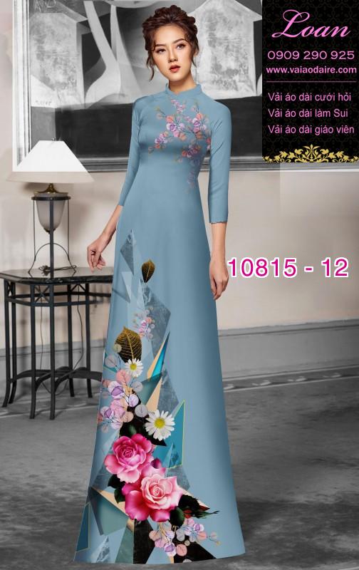 Vải áo dài hoa 3D Vải áo dài hoa 3D