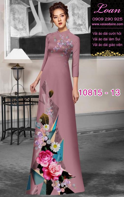 Vải áo dài hoa 3D Vải áo dài hoa 3D