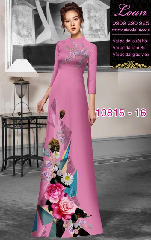 Vải áo dài hoa 3D Vải áo dài hoa 3D