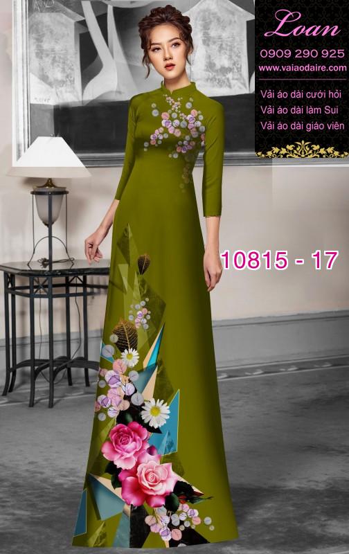 Vải áo dài hoa 3D Vải áo dài hoa 3D