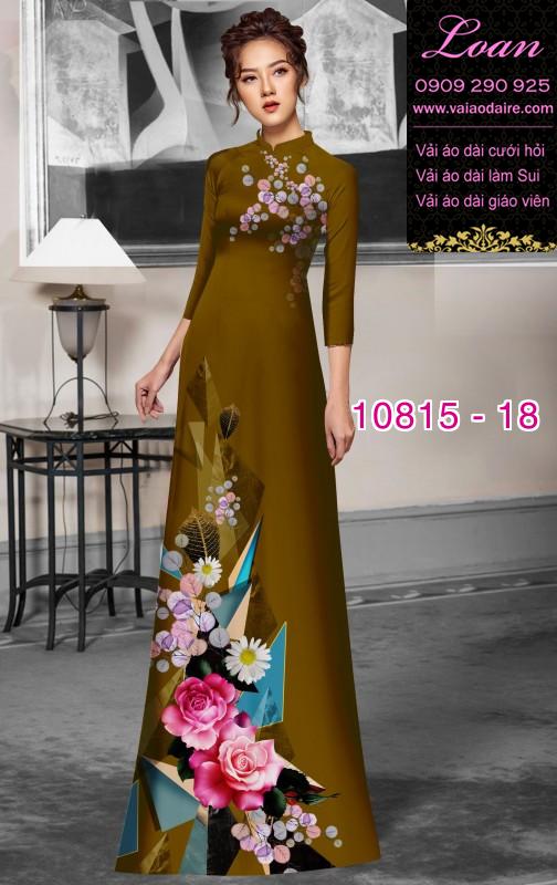 Vải áo dài hoa 3D Vải áo dài hoa 3D
