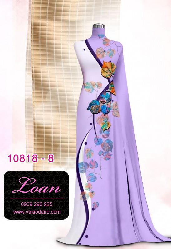 Vải áo dài hoa 3D
