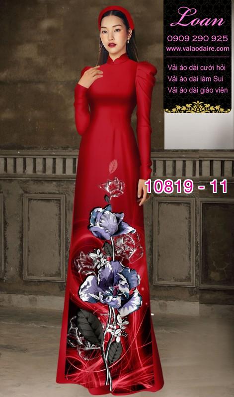 Vải áo dài hoa 3D Vải áo dài hoa 3D