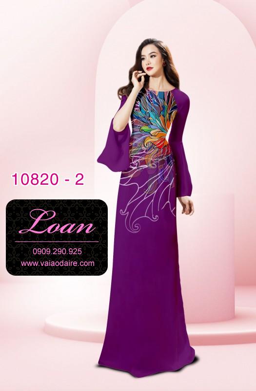 Vải áo dài hoa 3D