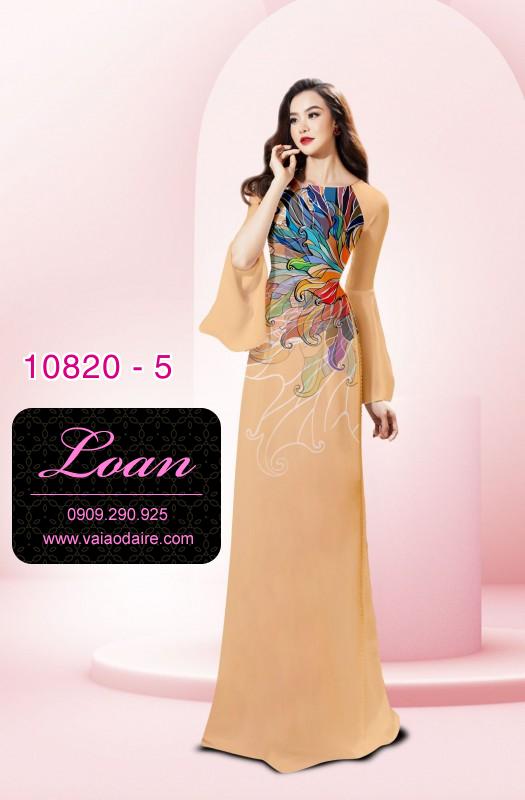 Vải áo dài hoa 3D