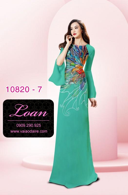 Vải áo dài hoa 3D