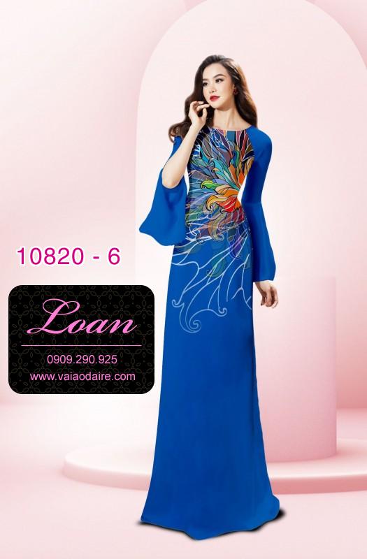 Vải áo dài hoa 3D