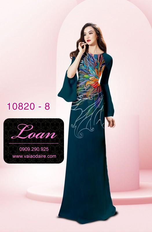 Vải áo dài hoa 3D