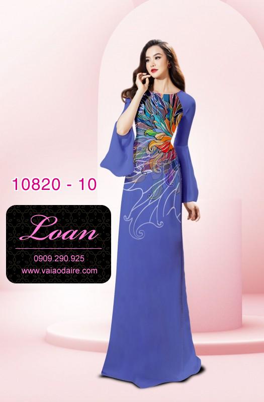 Vải áo dài hoa 3D