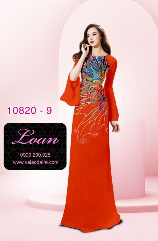 Vải áo dài hoa 3D