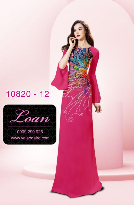 Vải áo dài hoa 3D