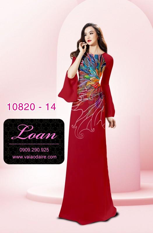 Vải áo dài hoa 3D