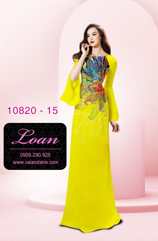 Vải áo dài hoa 3D