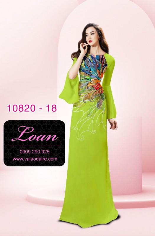 Vải áo dài hoa 3D