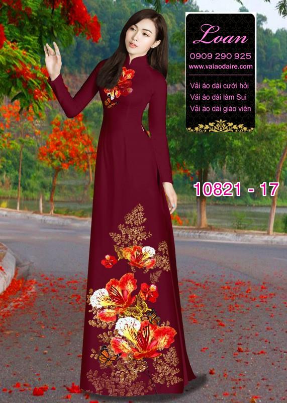 Vải áo dài hoa Phượng Vải áo dài hoa Phượng