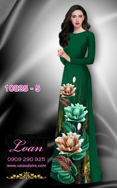 Vải áo dài hoa 3D