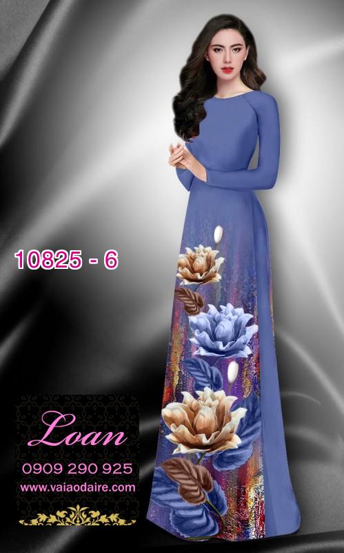 Vải áo dài hoa 3D