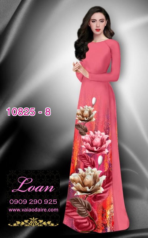 Vải áo dài hoa 3D