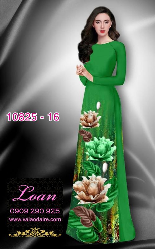Vải áo dài hoa 3D