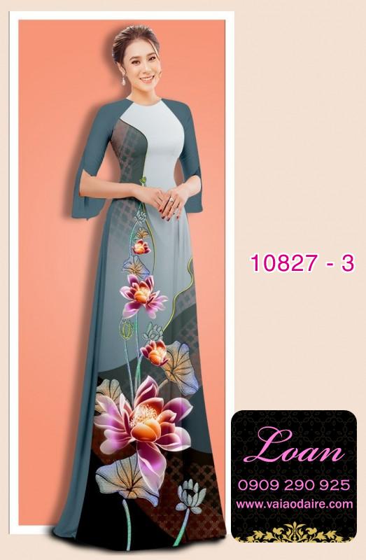 Vải áo dài hoa sen Vải áo dài hoa sen