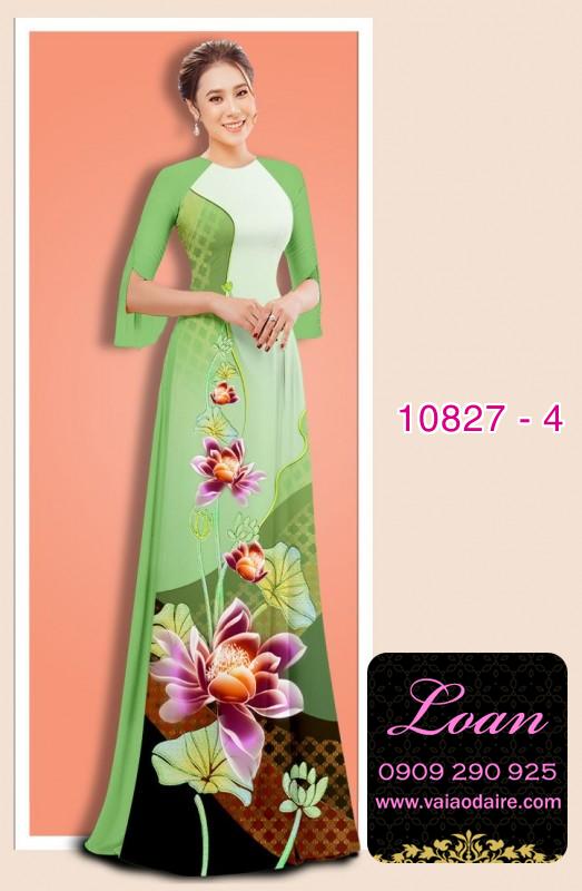 Vải áo dài hoa sen Vải áo dài hoa sen