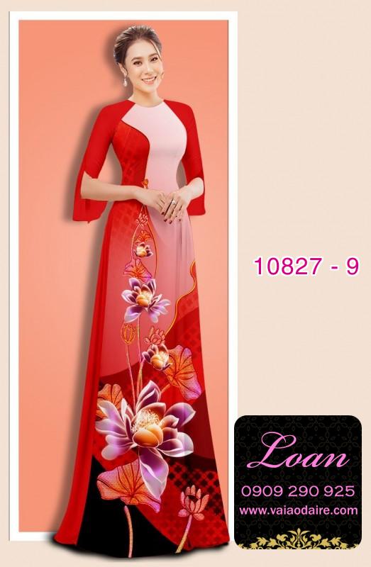 Vải áo dài hoa sen Vải áo dài hoa sen