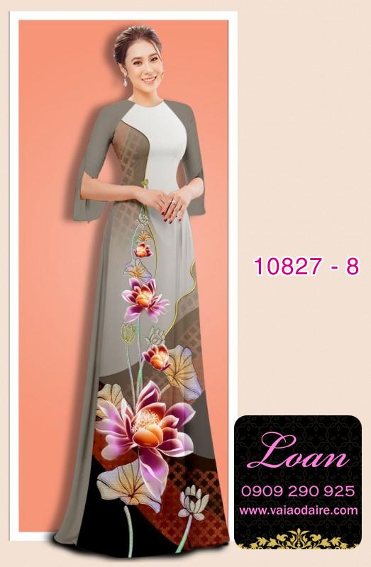 Vải áo dài hoa sen Vải áo dài hoa sen