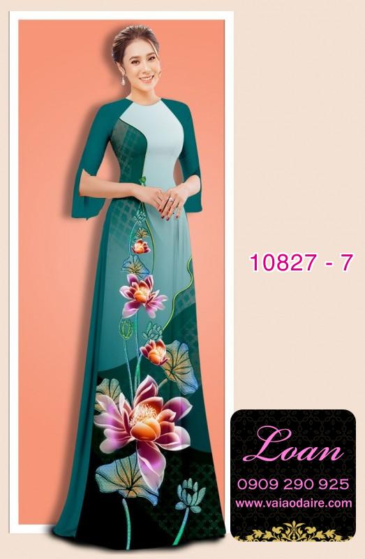 Vải áo dài hoa sen Vải áo dài hoa sen