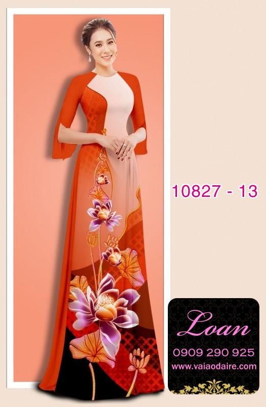 Vải áo dài hoa sen Vải áo dài hoa sen
