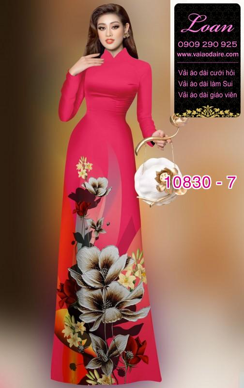 Vải áo dài hoa văn đẹp