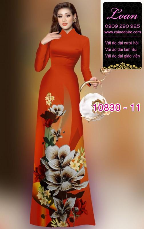Vải áo dài hoa văn đẹp