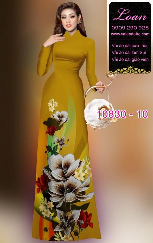 Vải áo dài hoa văn đẹp
