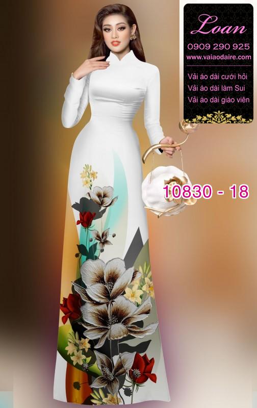 Vải áo dài hoa văn đẹp