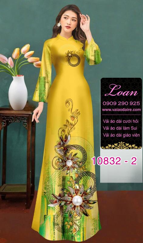 Vải áo dài họa tiết đá quý