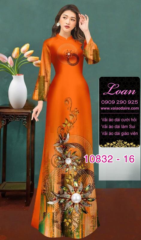 Vải áo dài họa tiết đá quý