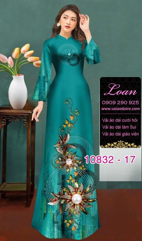 Vải áo dài họa tiết đá quý
