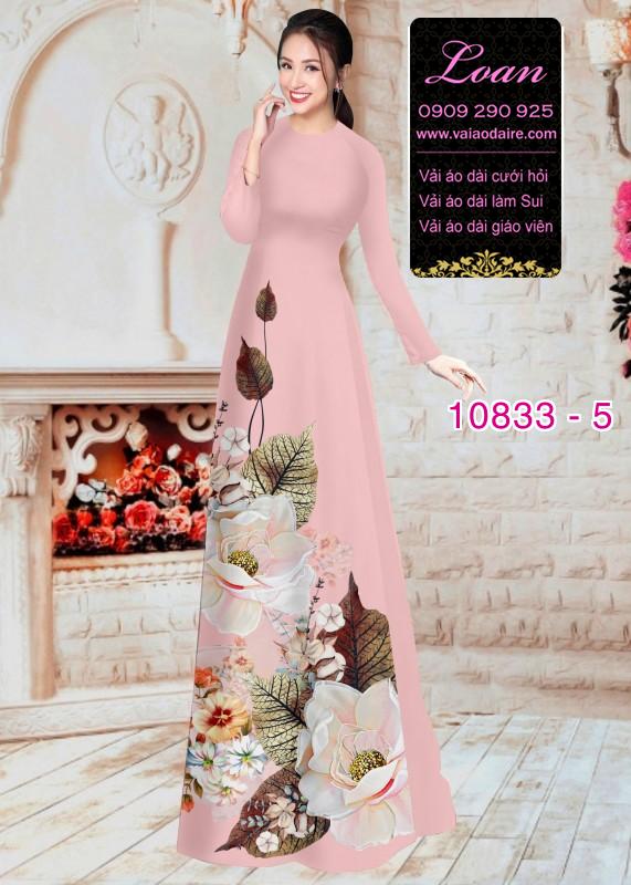 Vải áo dài hoa 3D Vải áo dài hoa 3D