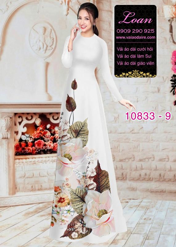 Vải áo dài hoa 3D Vải áo dài hoa 3D