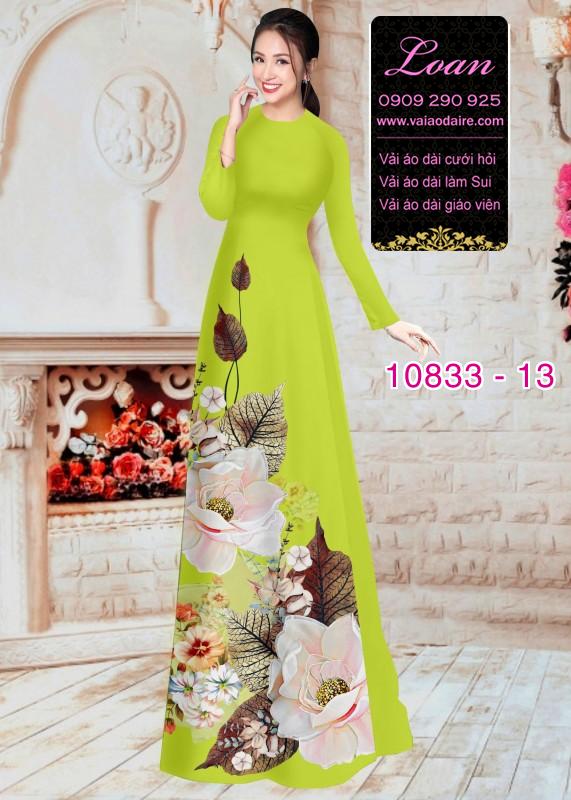 Vải áo dài hoa 3D Vải áo dài hoa 3D