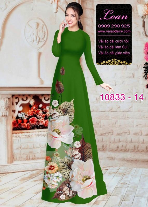 Vải áo dài hoa 3D Vải áo dài hoa 3D