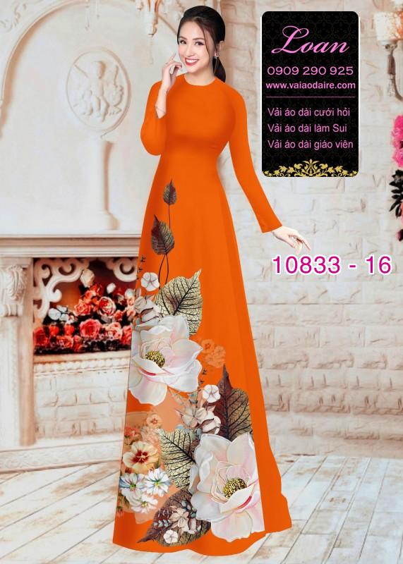 Vải áo dài hoa 3D Vải áo dài hoa 3D