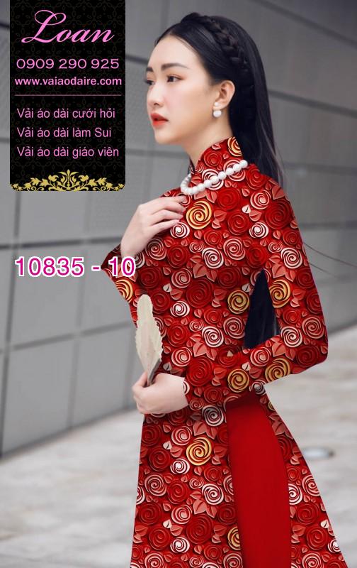 Vải áo dài hoa đều