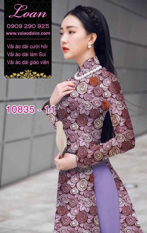 Vải áo dài hoa đều