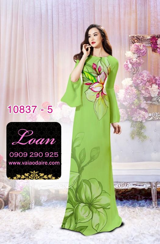 Vải áo dài hoa 3D