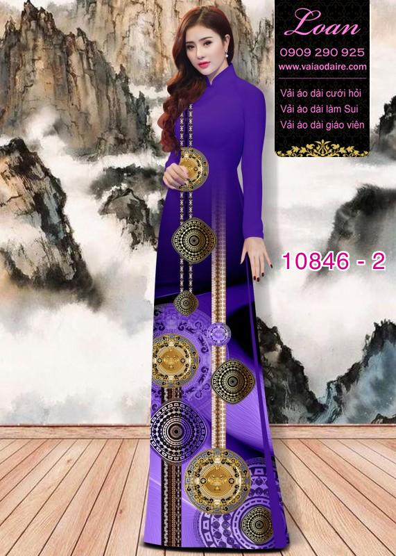 Vải áo dài hoa 3D